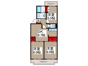 TOWAハイネスの物件間取画像